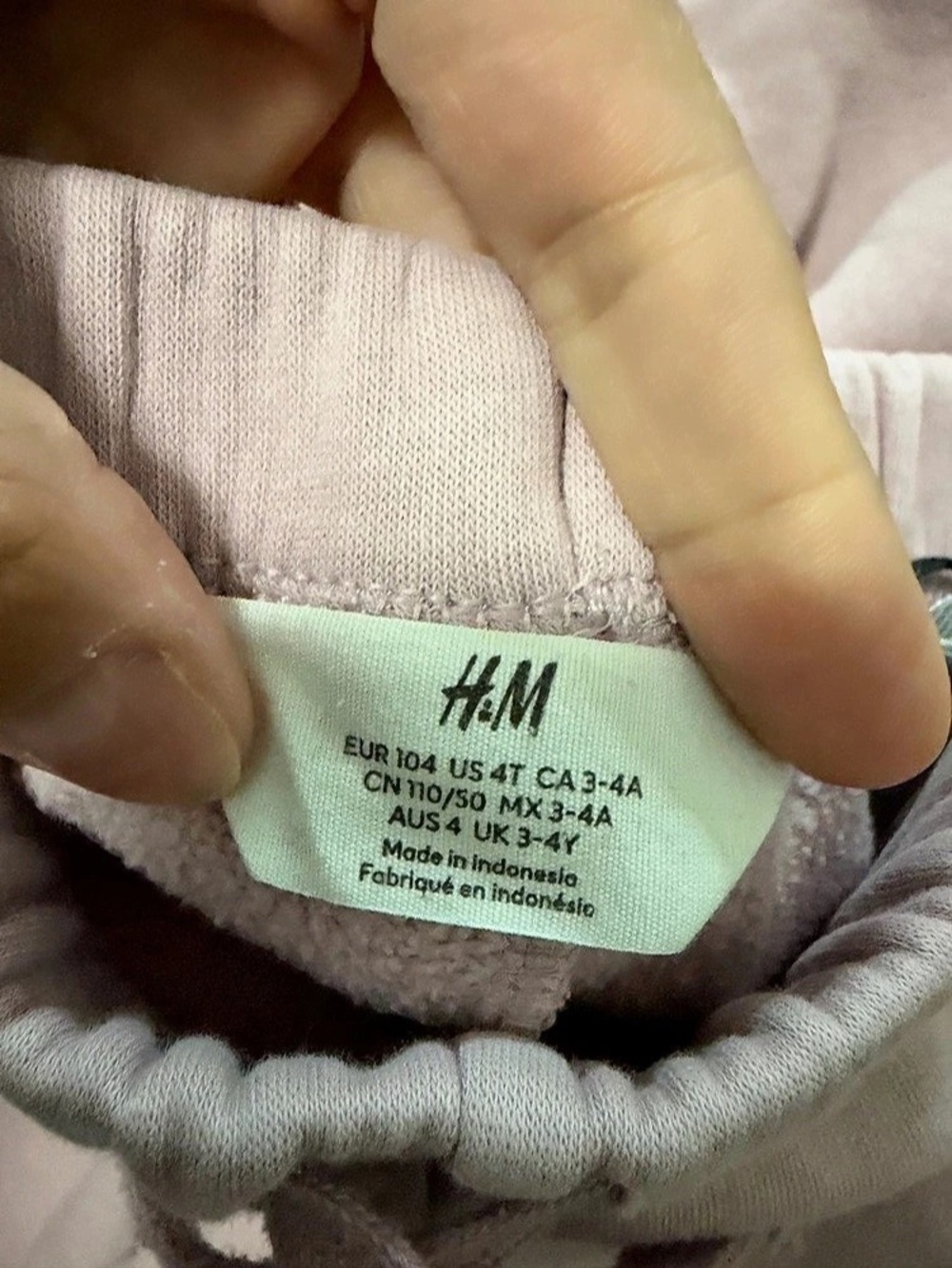 H&M Girls Pink Ruffle Sweat Set 4T - Picture 2 of 5